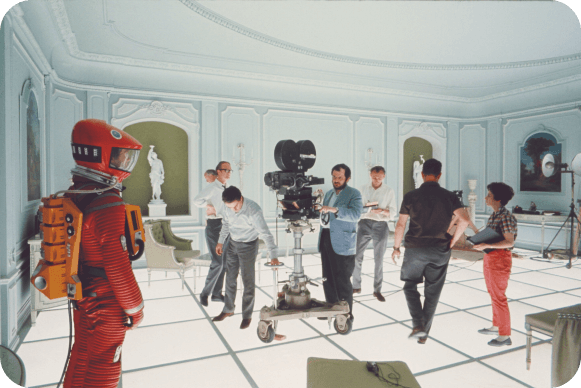 Rodaje 2001: Odisea en el Espacio, de Stanley Kubrick